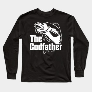 The Codfather Cod Fish Catcher Fishing Daddy Dad Long Sleeve T-Shirt